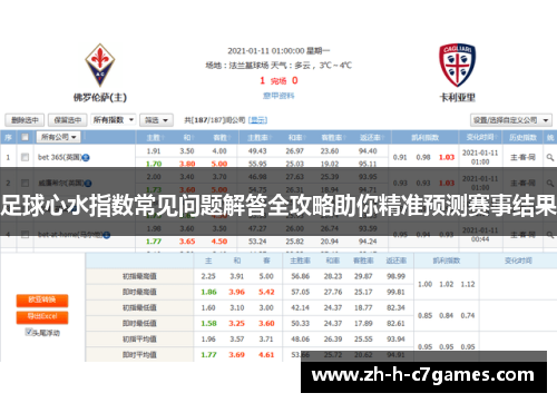 足球心水指数常见问题解答全攻略助你精准预测赛事结果 足球心水指数常见问题解答全攻略助你精准预测赛事结果